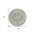 8' Olive Green Round Floral Medallion Washable Indoor Outdoor Area Rug