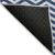 10' X 14' Navy Blue And Ivory Chevron Washable Indoor Outdoor Area Rug