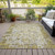 8' X 10' Gold And Ivory Patchwork Washable Indoor Outdoor Area Rug