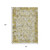 8' X 10' Gold And Ivory Patchwork Washable Indoor Outdoor Area Rug