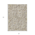 10' X 14' Beige Brown And Gray Floral Washable Indoor Outdoor Area Rug