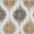9' X 12' Chocolate And Ivory Ikat Washable Indoor Outdoor Area Rug