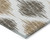 9' X 12' Chocolate And Ivory Ikat Washable Indoor Outdoor Area Rug