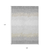 9' X 12' Silver Gray And Beige Striped Washable Indoor Outdoor Area Rug