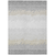9' X 12' Silver Gray And Beige Striped Washable Indoor Outdoor Area Rug