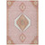 8' X 10' Pink Green And Ivory Oriental Washable Indoor Outdoor Area Rug