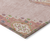 8' X 10' Pink Green And Ivory Oriental Washable Indoor Outdoor Area Rug