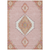 8' X 10' Pink Green And Ivory Oriental Washable Indoor Outdoor Area Rug