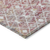 9' X 12' Pink And Ivory Argyle Washable Indoor Outdoor Area Rug