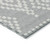 8' X 10' Silver And Ivory Geometric Washable Indoor Outdoor Area Rug Transitional Style - Silver, Ivory Color