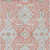 9' X 12' Salmon Gray And Taupe Floral Washable Indoor Outdoor Area Rug