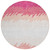 8' Blush Pink And Ivory Round Striped Washable Indoor Outdoor Area Rug
