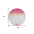 8' Blush Pink And Ivory Round Striped Washable Indoor Outdoor Area Rug
