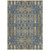 10' X 14' Blue Taupe And Beige Moroccan Washable Indoor Outdoor Area Rug