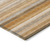 8' X 10' Brown and Orange Striped Washable Non Skid Indoor Outdoor Area Rug