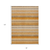 8' X 10' Brown and Orange Striped Washable Non Skid Indoor Outdoor Area Rug
