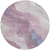 8' Mauve And Pink Round Abstract Washable Indoor Outdoor Area Rug
