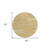 8' Gold Gray And Ivory Round Striped Washable Indoor Outdoor Area Rug