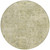 8' Sage And Beige Round Abstract Washable Indoor Outdoor Area Rug