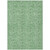8' X 10' Green And Artichoke Green Floral Washable Indoor Outdoor Area Rug