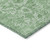 8' X 10' Green And Artichoke Green Floral Washable Indoor Outdoor Area Rug