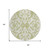 8' Sage And Ivory Round Damask Washable Indoor Outdoor Area Rug
