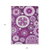 9' X 12' Eggplant And Mauve Floral Medallion Washable Indoor Outdoor Area Rug