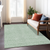 9' X 12' Sage And Gray Geometric Washable Indoor Outdoor Area Rug