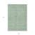 9' X 12' Sage And Gray Geometric Washable Indoor Outdoor Area Rug