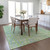 8' X 10' Mint Green Blue And Beige Abstract Washable Indoor Outdoor Area Rug