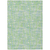 8' X 10' Mint Green Blue And Beige Abstract Washable Indoor Outdoor Area Rug