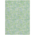 8' X 10' Mint Green Blue And Beige Abstract Washable Indoor Outdoor Area Rug