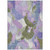 8' X 10' Lavender Ivory And Sage Abstract Washable Indoor Outdoor Area Rug