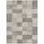 10' X 14' Beige And Gray Geometric Washable Indoor Outdoor Area Rug