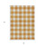 8' X 10' Orange And Beige Plaid Washable Indoor Outdoor Area Rug