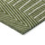 9' X 12' Olive Green And Beige Geometric Washable Indoor Outdoor Area Rug