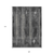 9' X 12' Charcoal Gray And Ivory Striped Washable Indoor Outdoor Area Rug