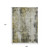 9' X 12' Pewter And Ivory Abstract Washable Indoor Outdoor Area Rug