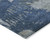 10' X 14' Denim Blue And Navy Blue Abstract Washable Indoor Outdoor Area Rug - 608219143381