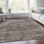 9' X 12' Taupe And Ivory Striped Washable Indoor Outdoor Area Rug - Taupe, Ivory