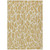9' X 12' Gold And Ivory Geometric Washable Indoor Outdoor Area Rug Transitional Style - Gold, Ivory Color