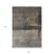 8' X 10' Coffee Black And Beige Abstract Washable Indoor Outdoor Area Rug
