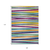 9' X 12' Blue Green And Copper Striped Washable Indoor Outdoor Area Rug