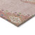 10' X 14' Pink Green And Ivory Oriental Washable Indoor Outdoor Area Rug