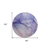 8' Round Blue and Brown Round Abstract Washable Non Skid Indoor Outdoor Area Rug