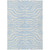9' X 12' Sky Blue And Ivory Animal Print Washable Indoor Outdoor Area Rug