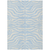 9' X 12' Sky Blue And Ivory Animal Print Washable Indoor Outdoor Area Rug