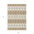 9' X 12' Gold Copper And Ivory Geometric Washable Indoor Outdoor Area Rug