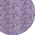 8' Plum And Purple Round Floral Washable Indoor Outdoor Area Rug - Plum, Purple
