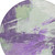 8' Purple Mint Green And Ivory Round Abstract Washable Indoor Outdoor Area Rug - Purple, Mint Green, Ivory